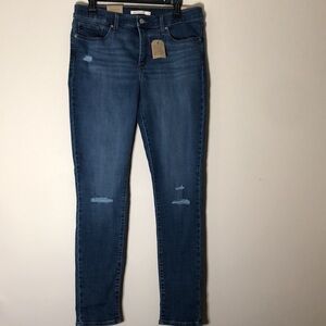 Women’s Levi's 311 Shaping Skinny Jeans sz 12  distressed New NWT medium wash